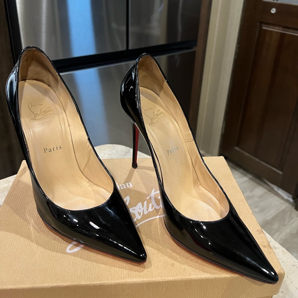 Christian Louboutin Black 38.5 Kate 100mm